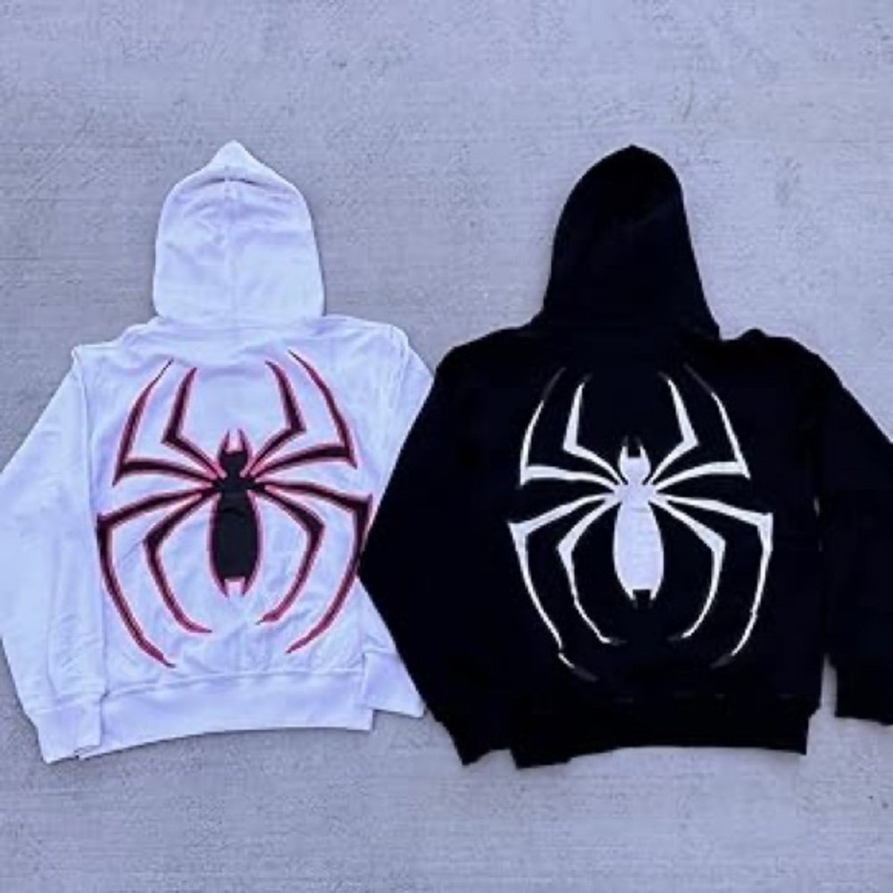 Women Spider-Women Retro Spider man Zip up Hoodie (NO BLACK HOODIE)